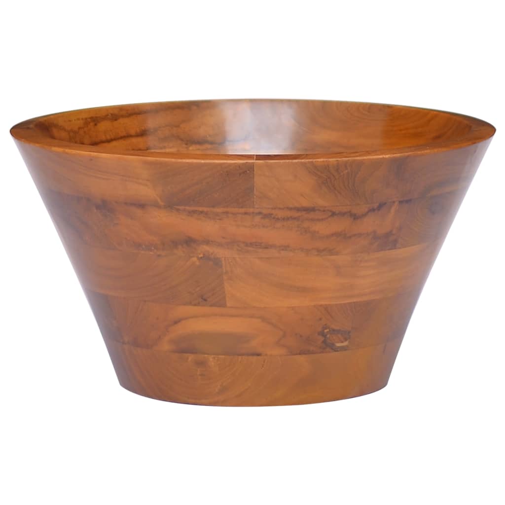 Vask heltre teak Φ40x20 cm vidaXL