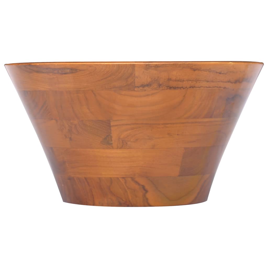 Vask heltre teak Φ40x20 cm vidaXL