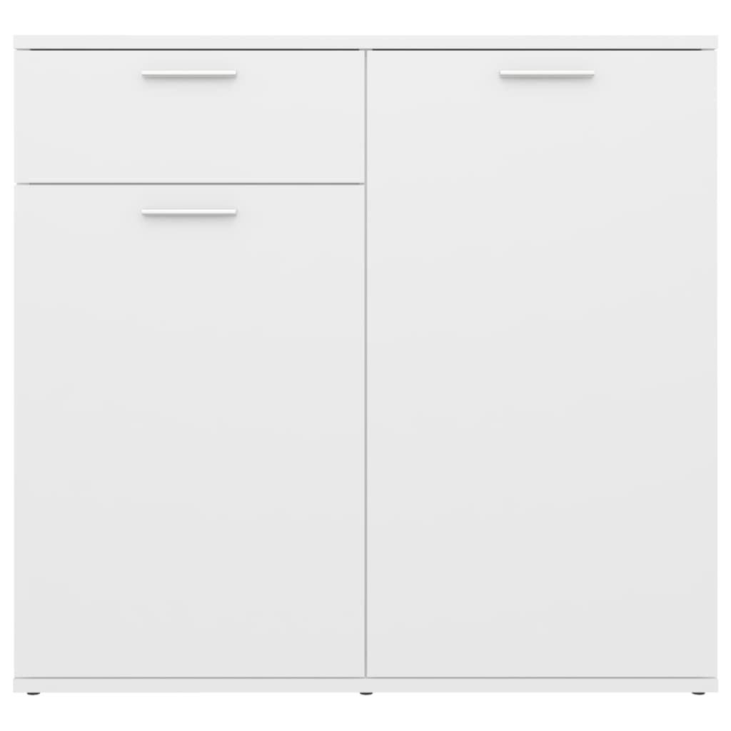 Skjenk hvit 80x36x75 cm konstruert tre vidaXL