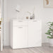 Skjenk hvit 80x36x75 cm konstruert tre vidaXL