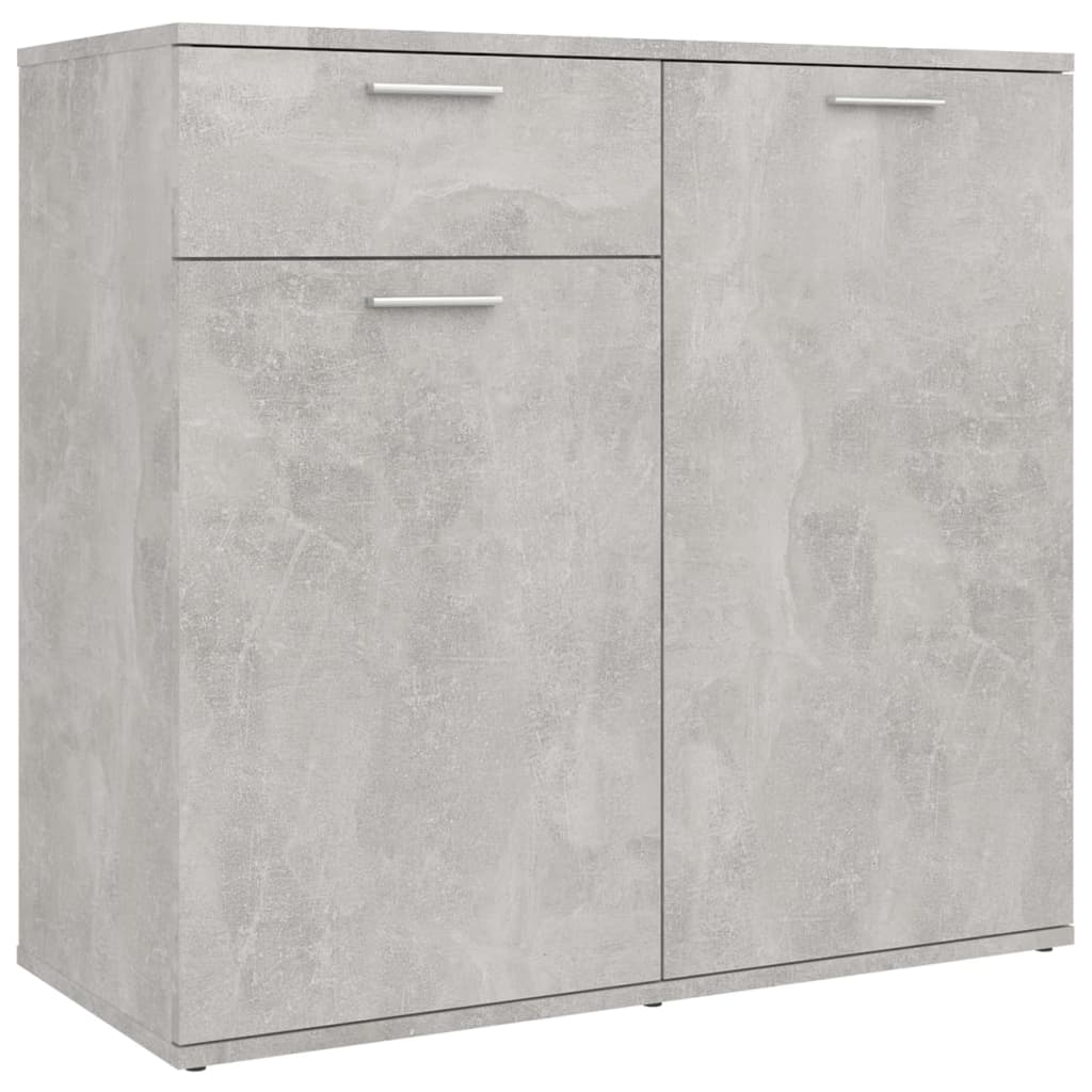 Skjenk betonggrå 80x36x75 cm konstruert tre