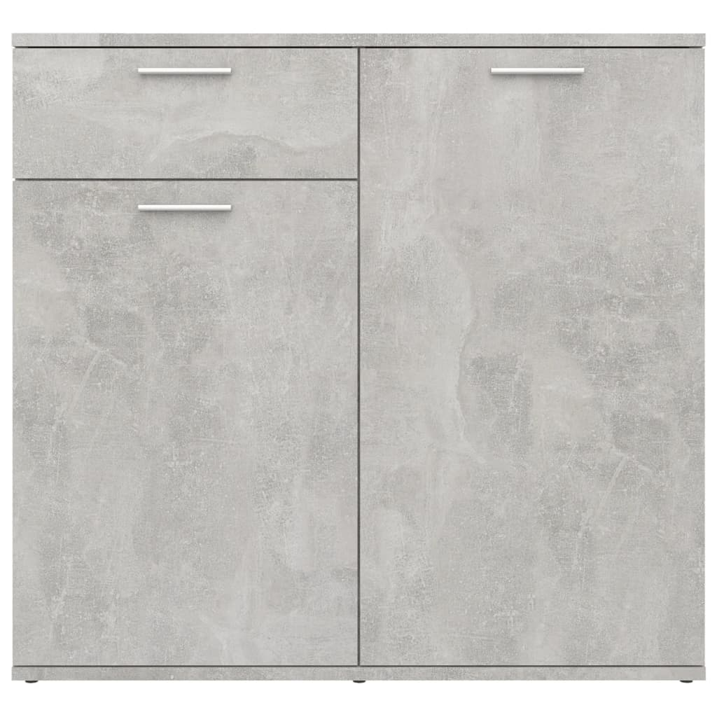 Skjenk betonggrå 80x36x75 cm konstruert tre
