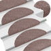 Trappematter selvklebende 5 stk 56x17x3 cm lysebrun halvrund