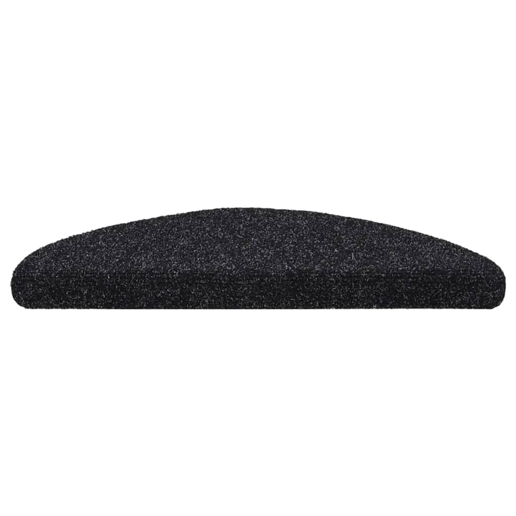 Trappematter selvklebende 5 stk 56x17x3 cm svart halvrund