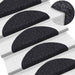 Trappematter selvklebende 5 stk 56x17x3 cm svart halvrund