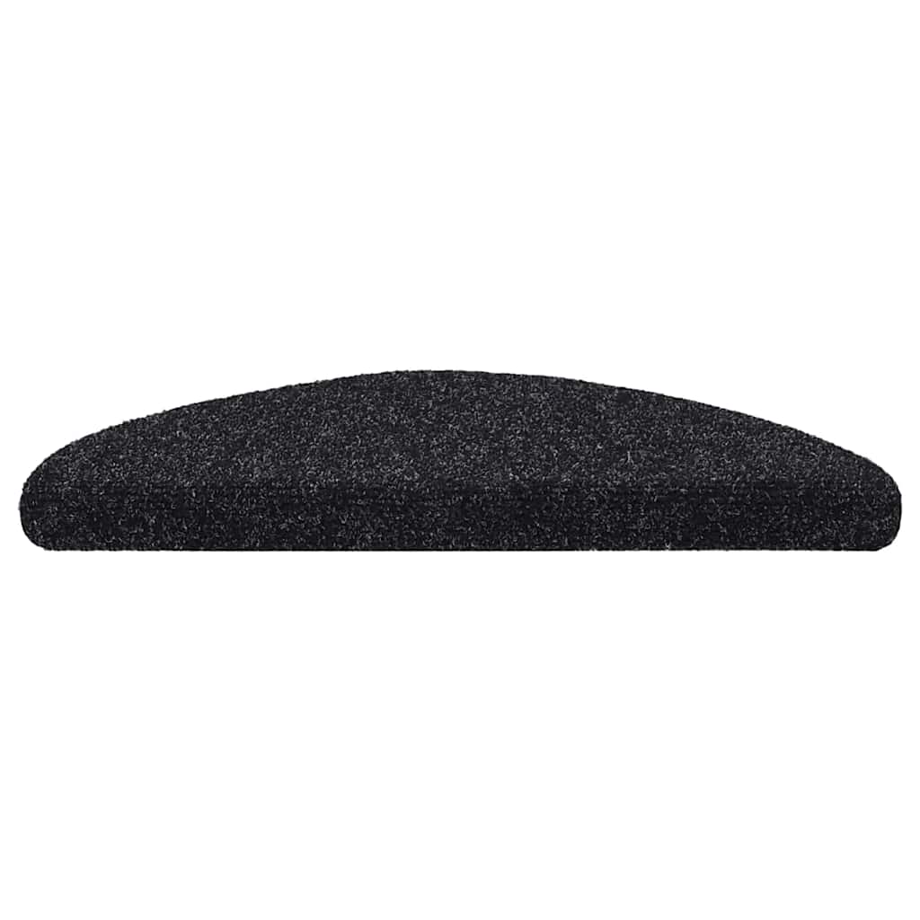 Trappematter selvklebende 10 stk 56x17x3 cm svart halvrund