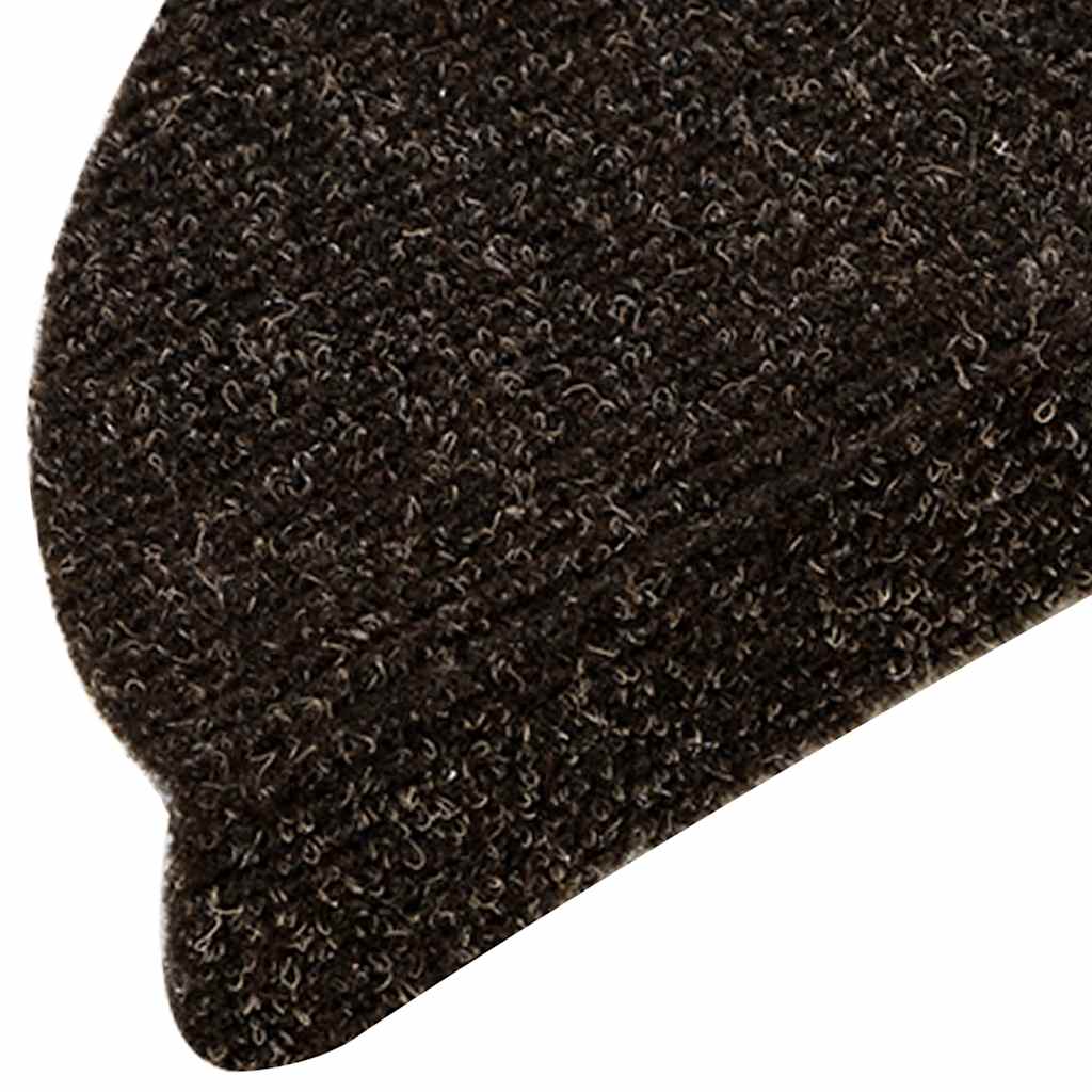 Trappematter selvklebende 5 stk 56x17x3 cm mørkebrune halvrund