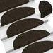 Trappematter selvklebende 10 stk 56x17x3 cm mørkebrune halvrund