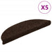 Trappematter selvklebende 5 stk 56x17x3 cm brun halvrund