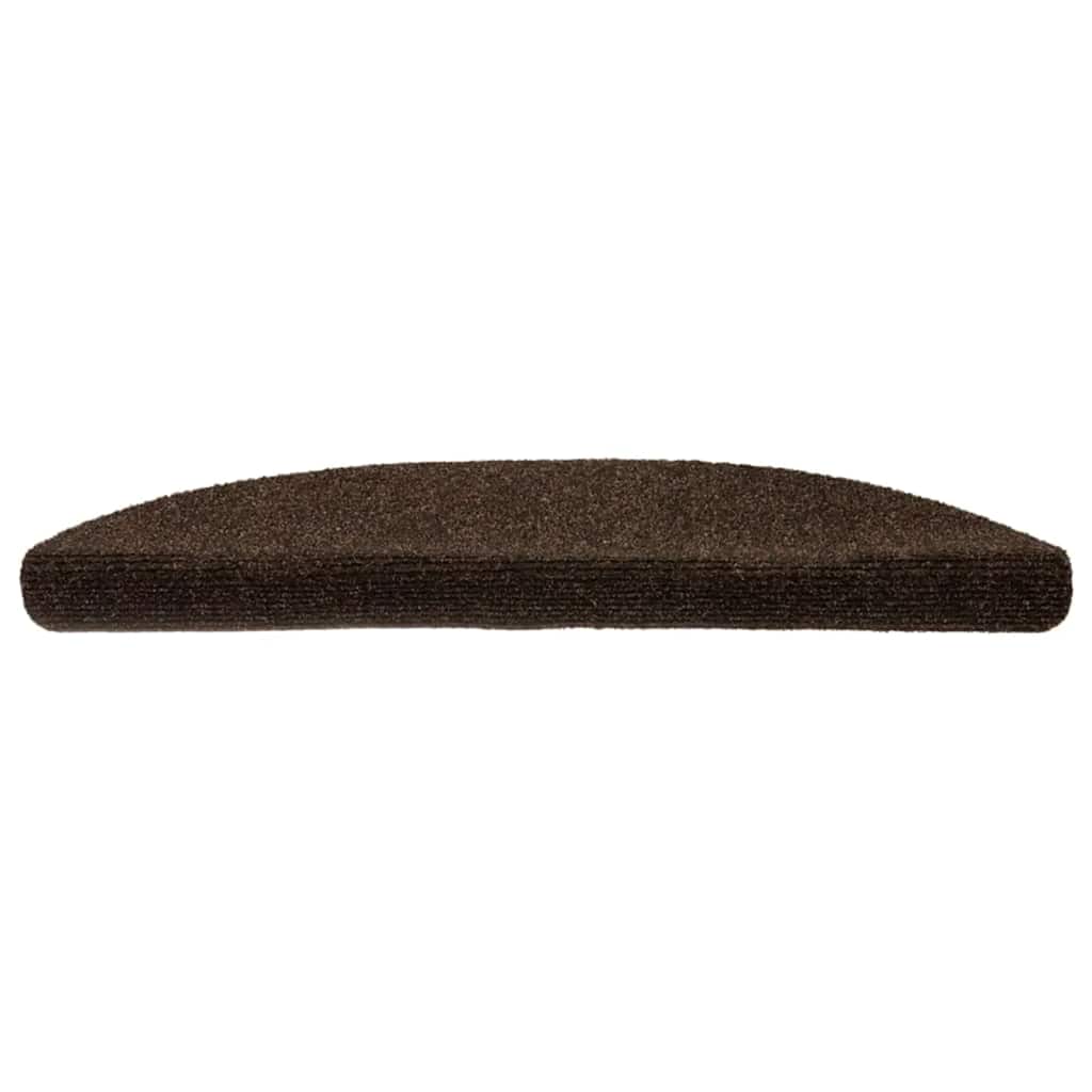 Trappematter selvklebende 5 stk 56x17x3 cm brun halvrund