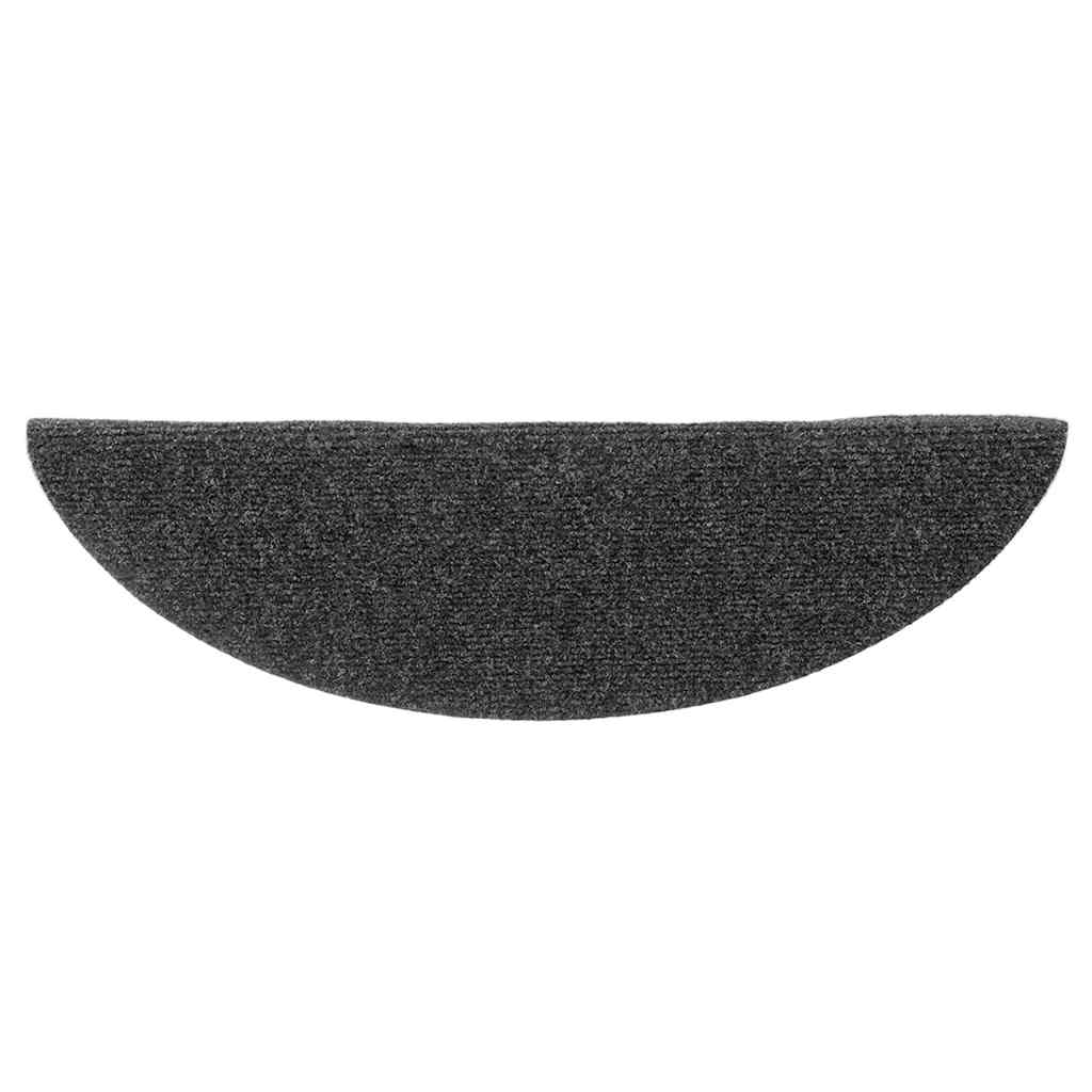 Trappematter selvklebende 5 stk 56x17x3 cm antrasitt halvrund