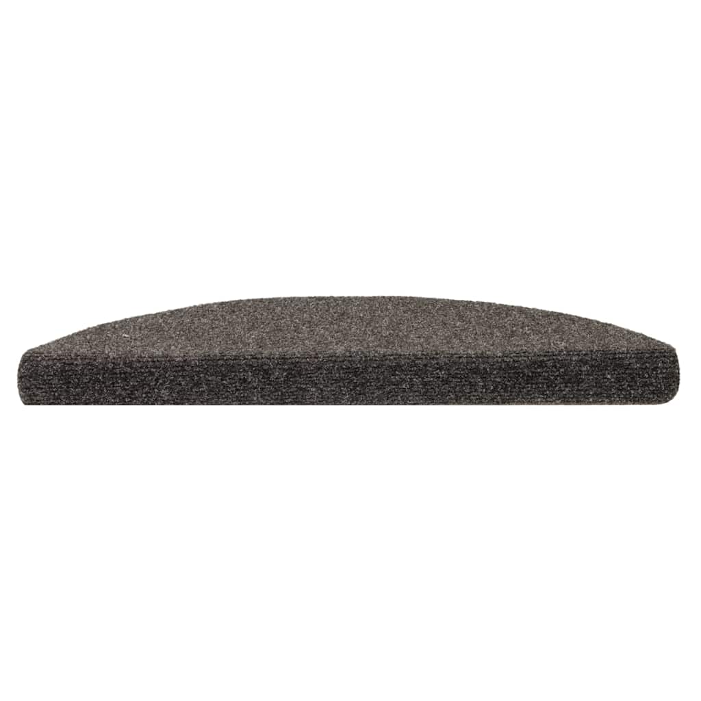 Trappematter selvklebende 10 stk 56x17x3 cm antrasitt halvrund