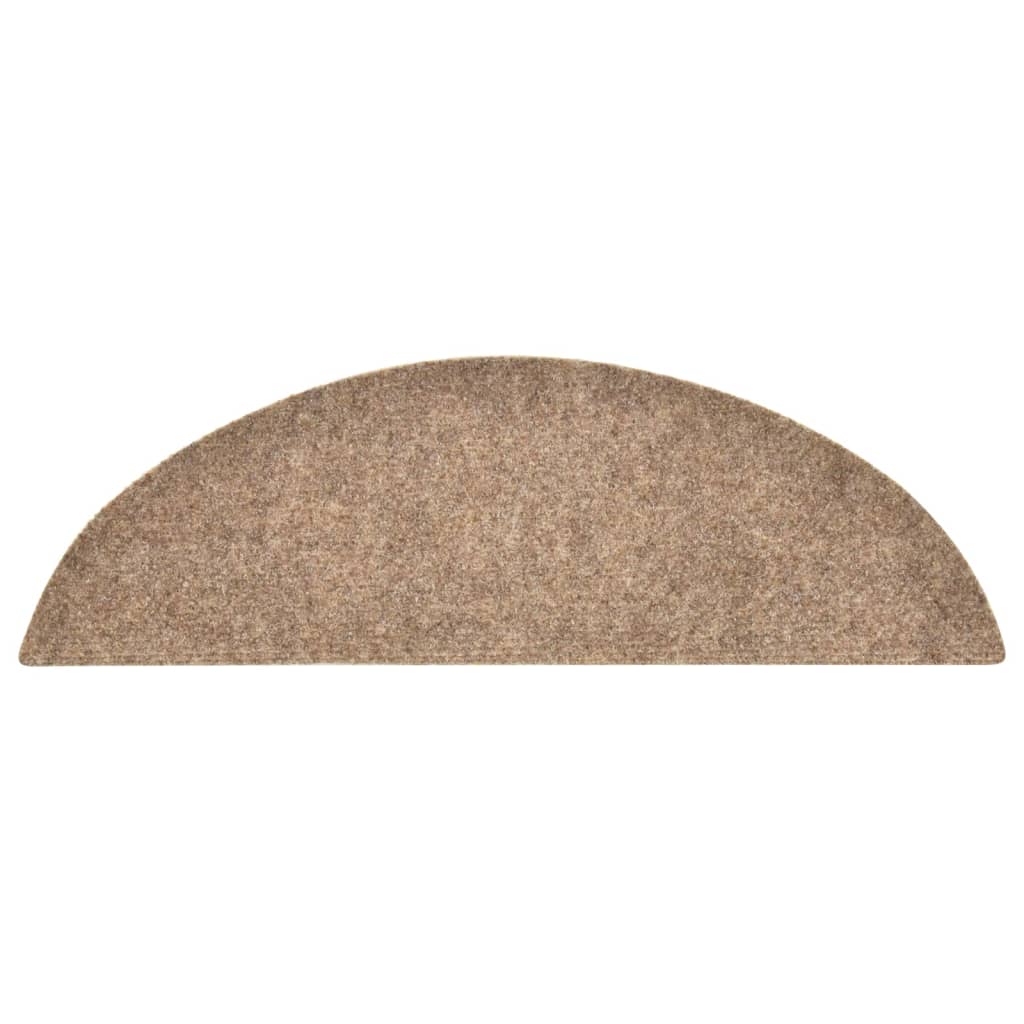 Trappematter selvklebende 5 stk 56x17x3 cm beige halvrund