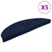 Trappematter selvklebende 5 stk 56x17x3 cm marineblå halvrund