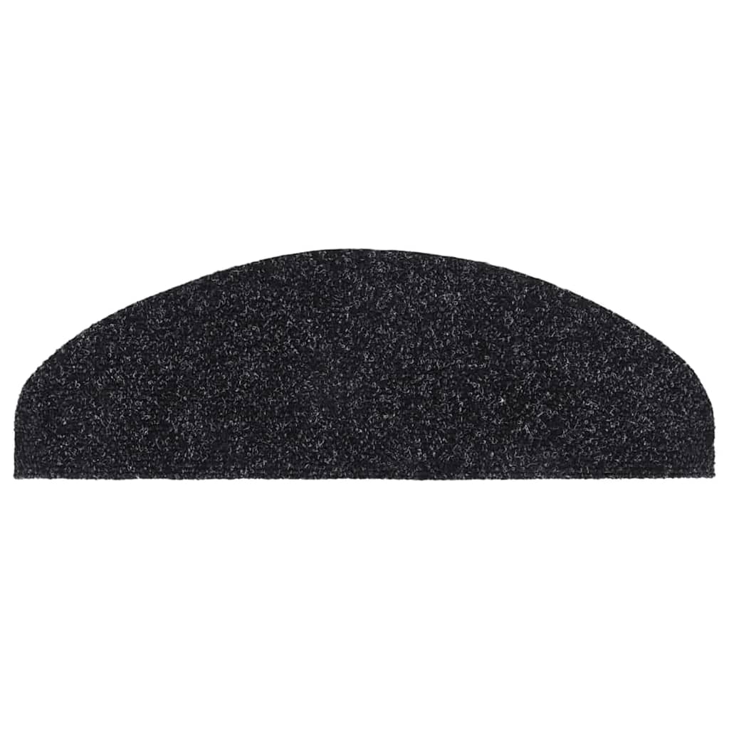 Trappematter selvklebende 5 stk 65x21x4 cm svart halvrund stor