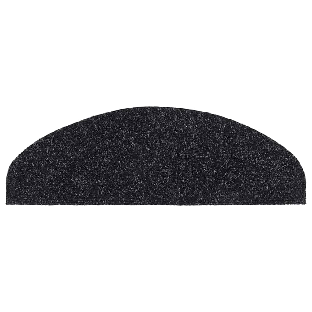Trappematter selvklebende 10 stk 65x21x4 cm svart halvrund stor
