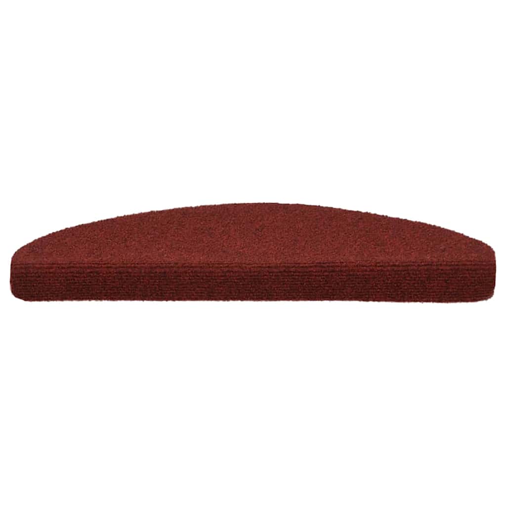 Trappematter selvklebende 10 stk 65x21x4 cm bordeauxrød halvrund stor