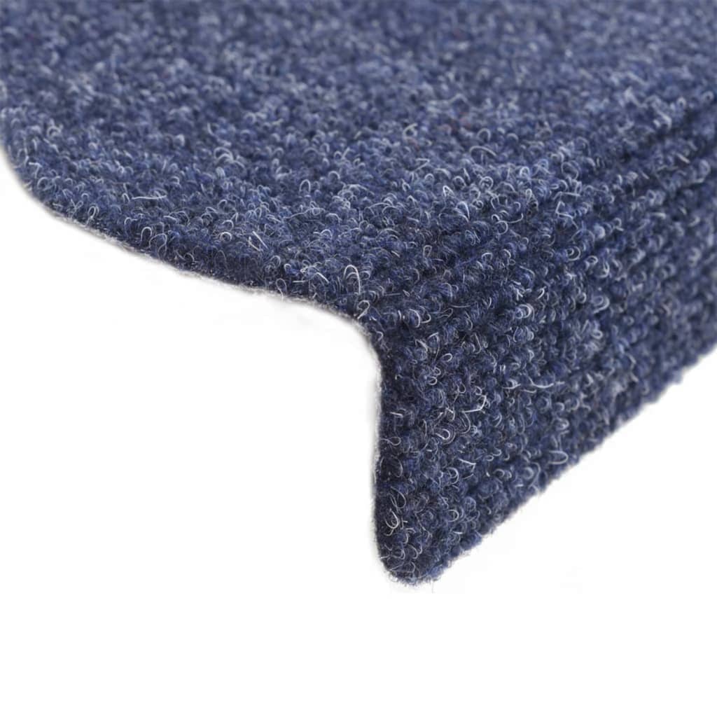 Trappematter selvklebende 5 stk 65x21x4 cm blå halvrund store