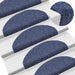Trappematter selvklebende 5 stk 65x21x4 cm blå halvrund store