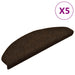 Trappematter selvklebende 5 stk 65x21x4 cm brun halvrund stor