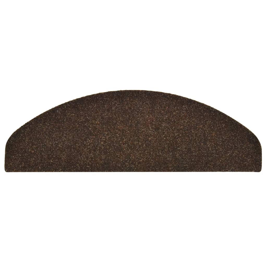 Trappematter selvklebende 5 stk 65x21x4 cm brun halvrund stor