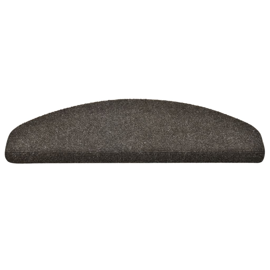 Trappematter selvklebende 5 stk 65x21x4 cm antrasitt halvrund stor