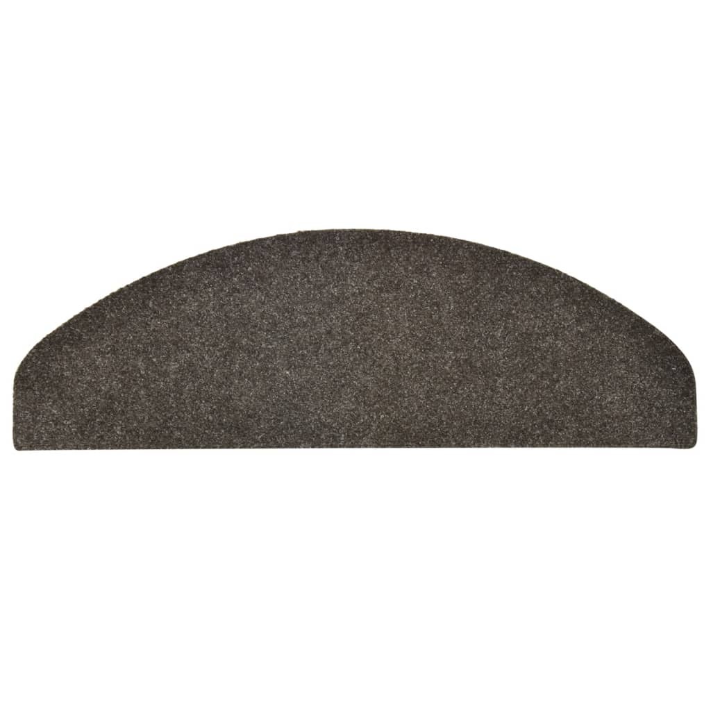 Trappematter selvklebende 5 stk 65x21x4 cm antrasitt halvrund stor
