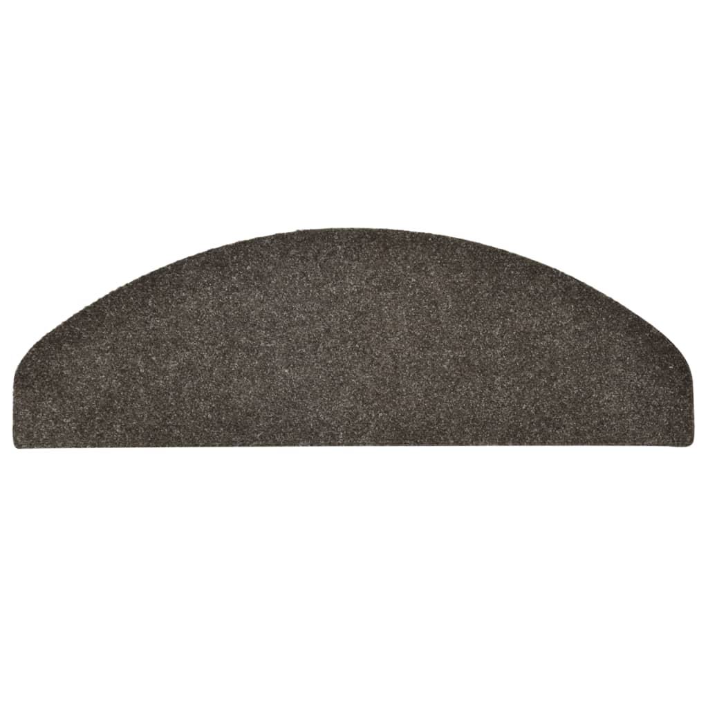 Trappematter selvklebende 10 stk 65x21x4 cm antrasitt halvrund stor