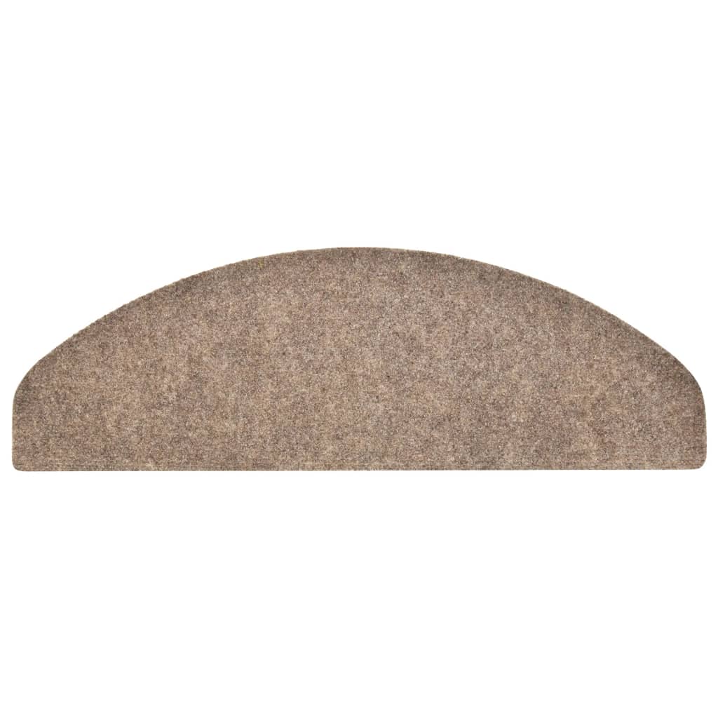 Trappematter selvklebende 5 stk 65x21x4 cm beige halvrund store