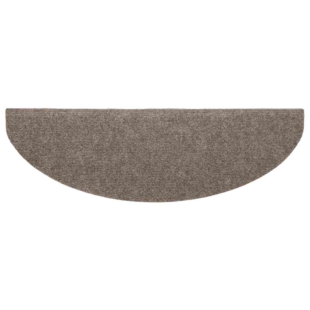 Trappematter selvklebende 5 stk 65x21x4 cm beige halvrund store