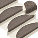 Trappematter selvklebende 5 stk 65x21x4 cm beige halvrund store