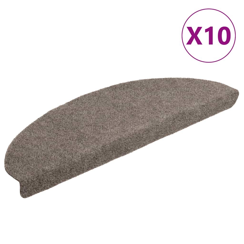 Trappematter selvklebende 10 stk 65x21x4 cm beige halvrund store