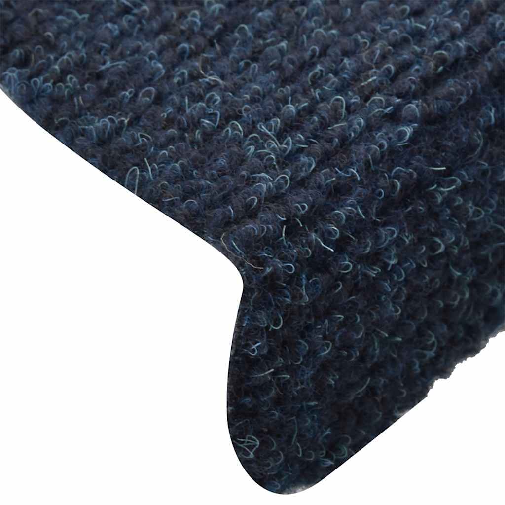Trappematter selvklebende 10 stk 65x21x4 cm marineblå halvrund store