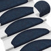 Trappematter selvklebende 10 stk 65x21x4 cm marineblå halvrund store