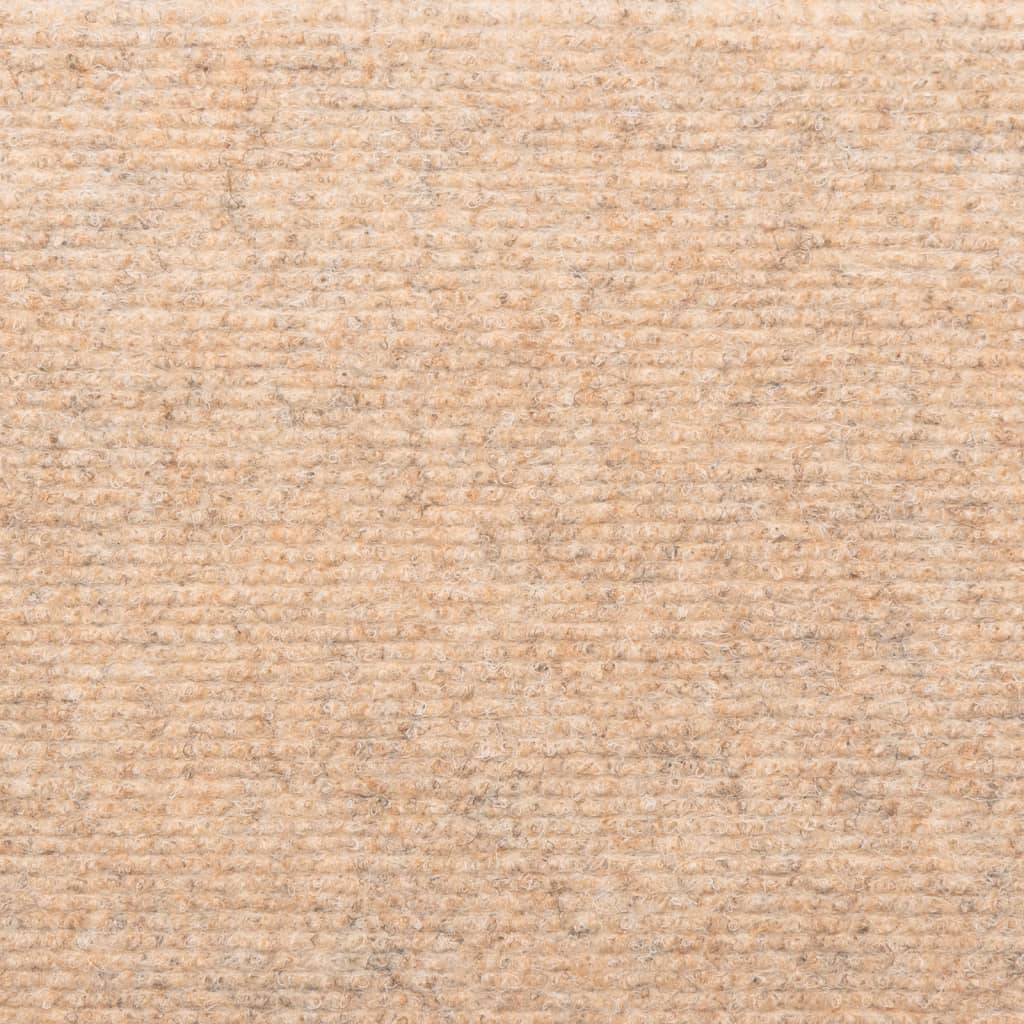 Trappematter selvklebende 5 stk 65x21x4 cm kremfarget rektangulær kant