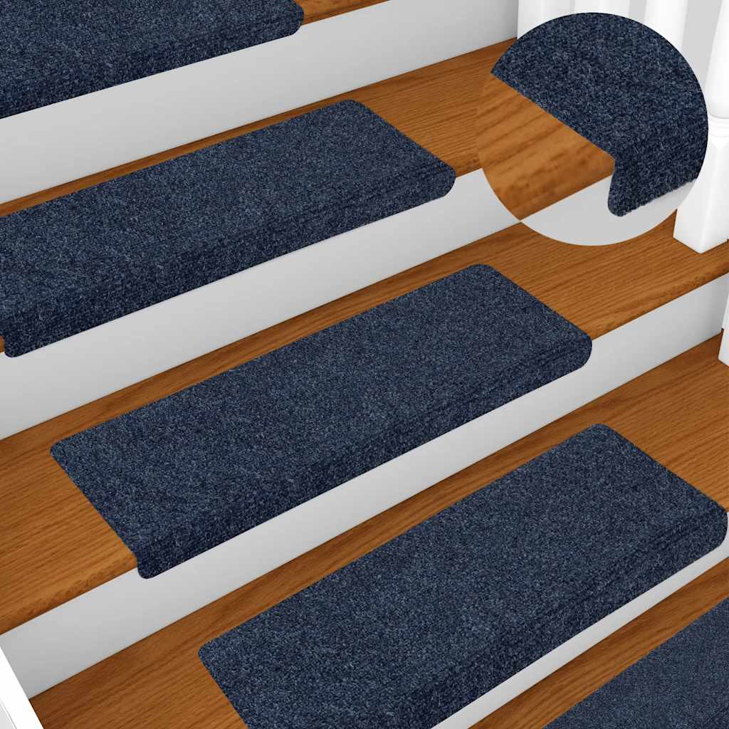 Trappematter selvklebende 5 stk 65x21x4 cm antrasitt rektangulær kant