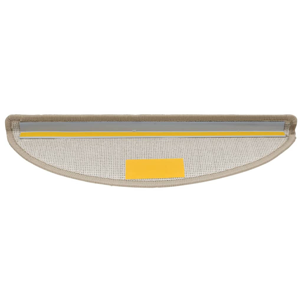 Trappematter 10 stk 56x17x3 cm taupe halvrund