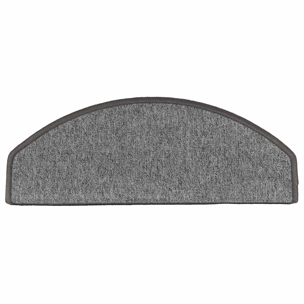 Trappematter 10 stk 65x24x4 cm mørkegrå halvrund store