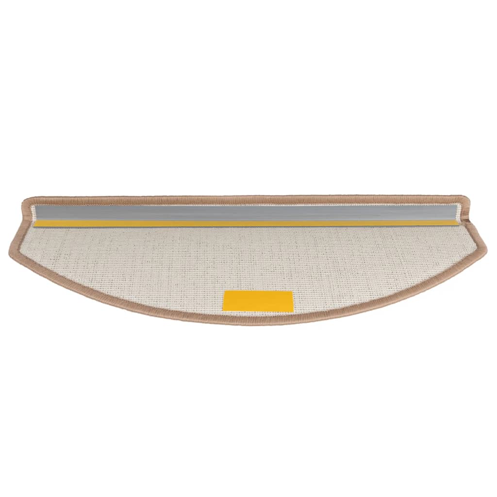 Trappematter 10 stk 65x24x4 cm lysebrune halvrund store