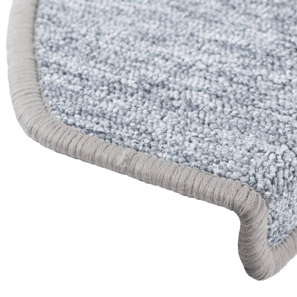 Trappematter 10 stk 65x24x4 cm lysegrå halvrund store
