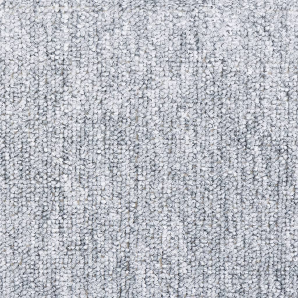 Trappematter 10 stk 65x24x4 cm lysegrå halvrund store