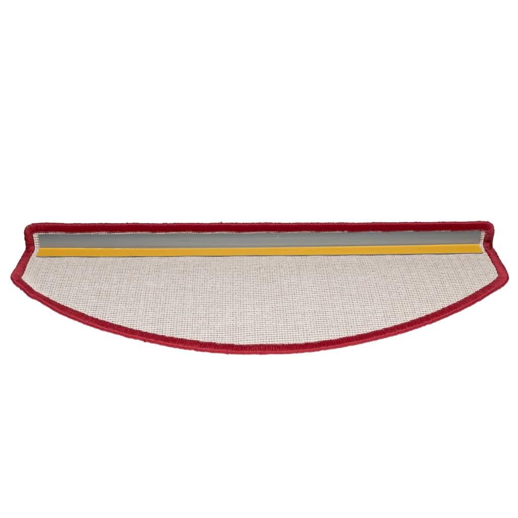 Trappematter 10 stk 65x24x4 cm rød halvrund store