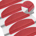 Trappematter 10 stk 65x24x4 cm rød halvrund store