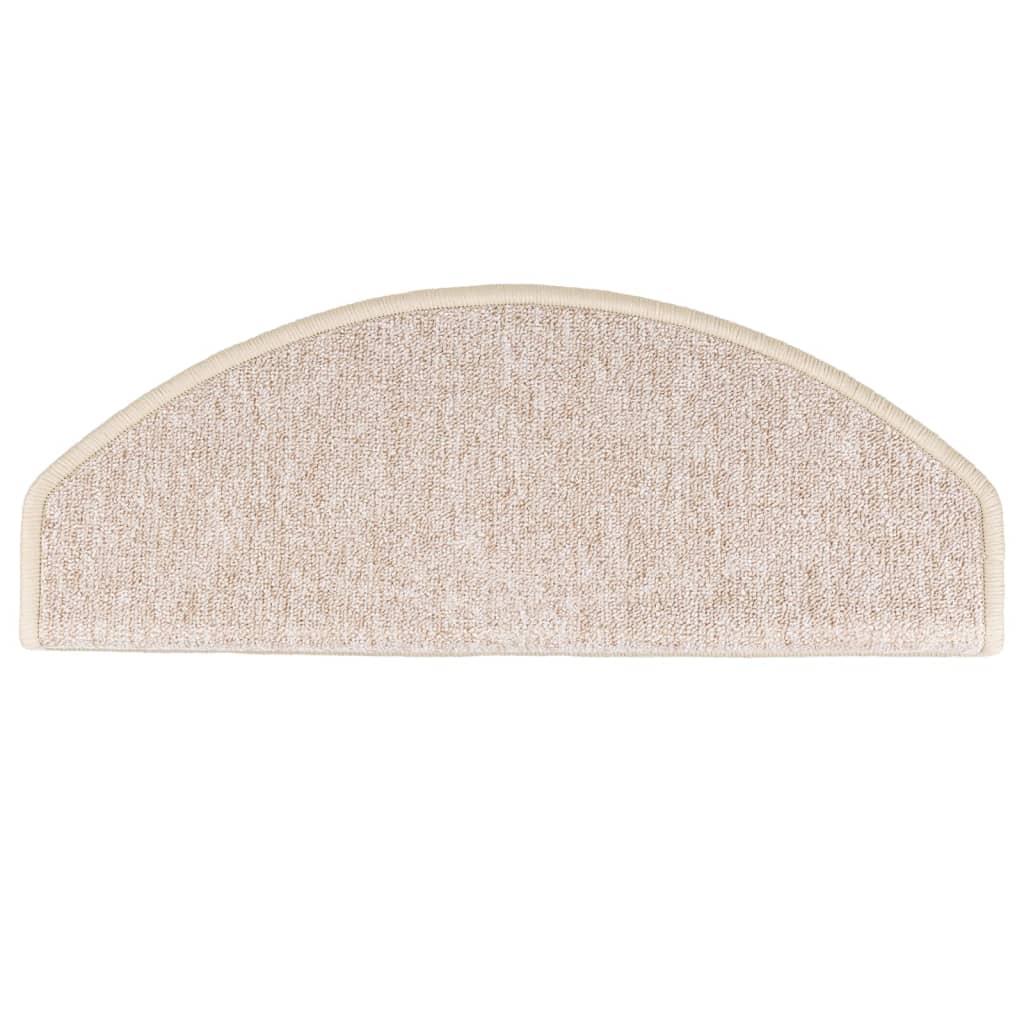 Trappematter 10 stk 65x24x4 cm taupe halvrund store