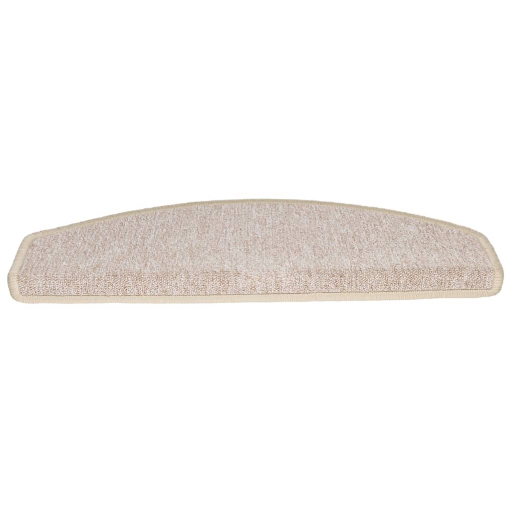 Trappematter 10 stk 65x24x4 cm taupe halvrund store