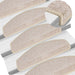 Trappematter 10 stk 65x24x4 cm taupe halvrund store