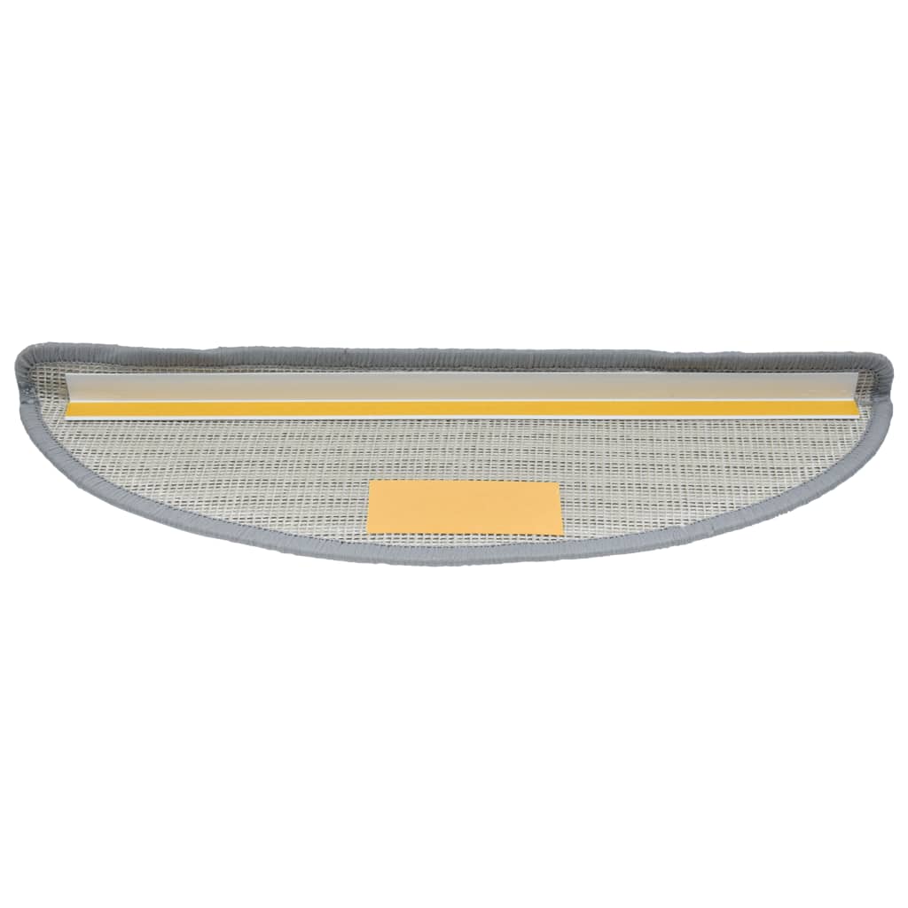 Trappematter 10 stk 56x17x3 cm grå halvrund