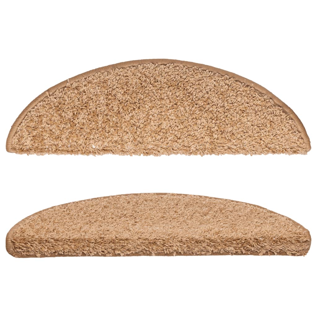Trappematter 10 stk 56x17x3 cm beige halvrund
