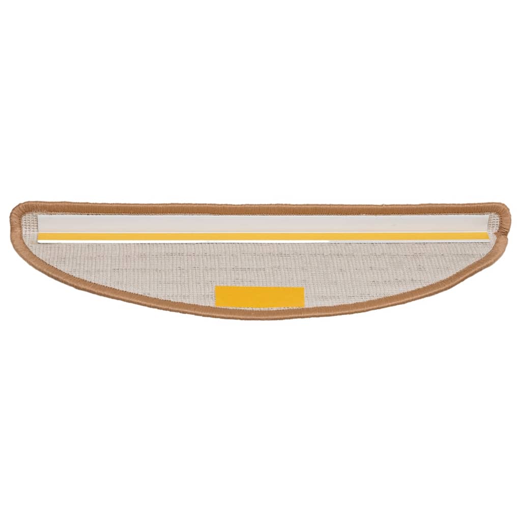 Trappematter 10 stk 56x17x3 cm beige halvrund