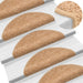Trappematter 10 stk 56x17x3 cm beige halvrund